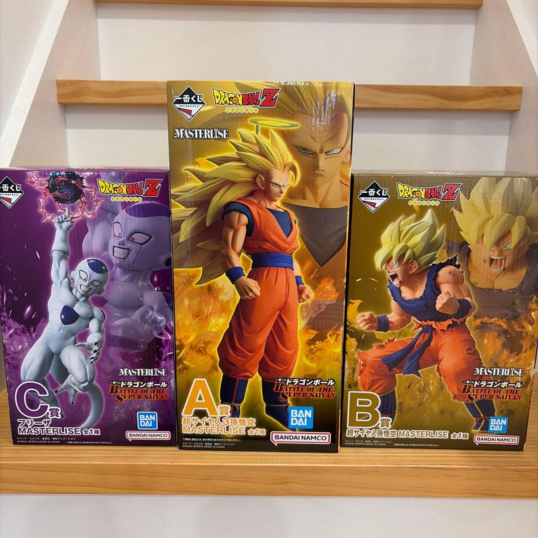 一番くじドラゴンボールフィギュア3体 F賞、G賞、H賞コンプセット
