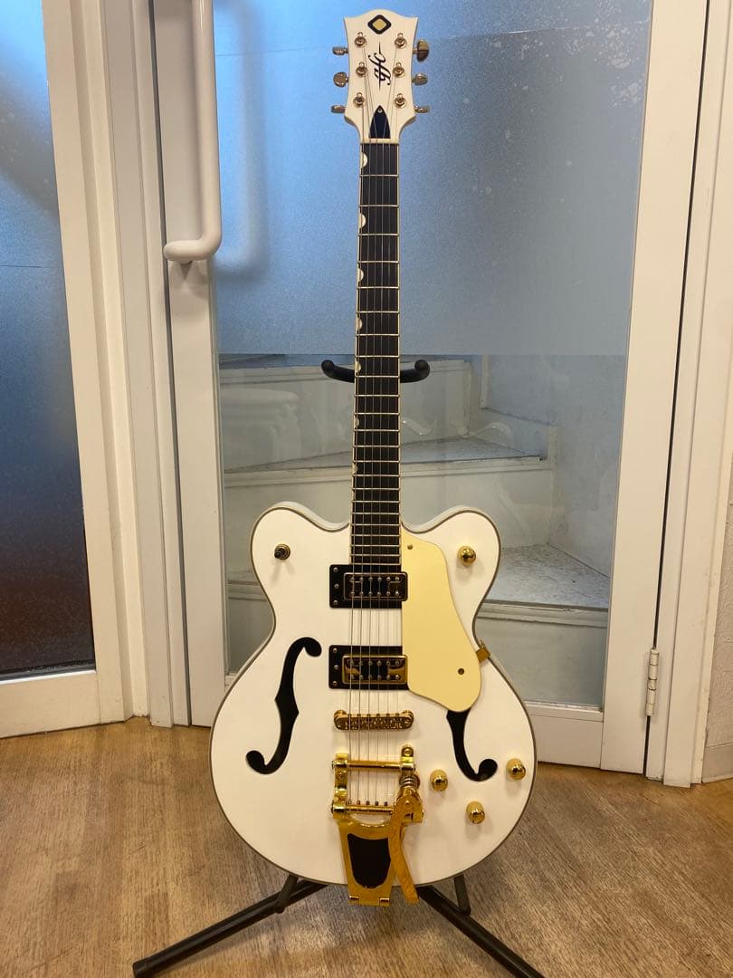gfc guitar GWF-600/White セミアコギター