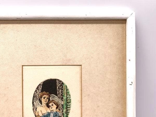 【 小松崎邦雄『天使』】　リトグラフ　ED101/120 　額装