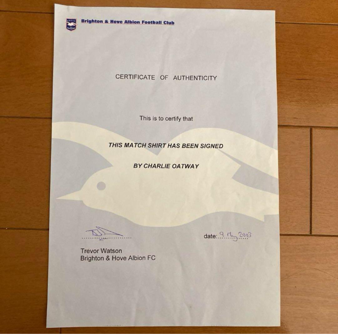 【セール】ブライトン　ユニフォーム【選手実使用・証明書付】プレミアリーグ　三苫薫