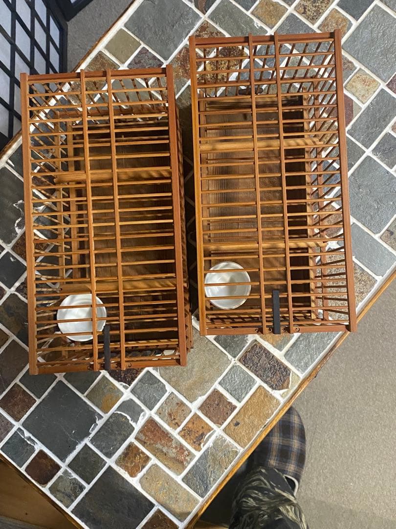 メジロ籠➕飼場(寝かせ)桶