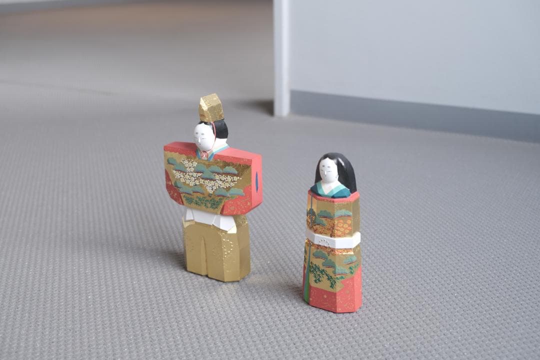 一刀彫 立雛（6号）大矢由造 作｜誠美堂・大人のための雛人形