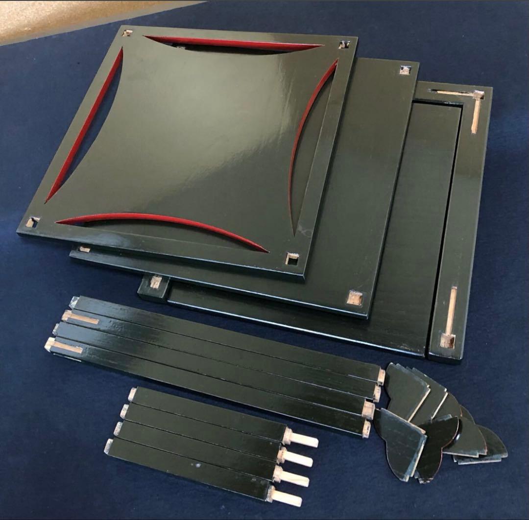 更に割引❣️「祖」碌々斎好 糸巻棚 中村宗悦作 組立式 元箱 茶道具 (台①)