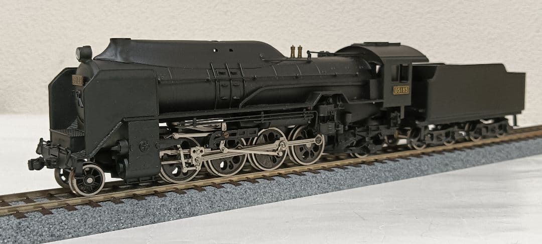 HOゲージ 天賞堂アダチ Ｄ51半流 蒸気機関車、モーター交換、メンテナンス済