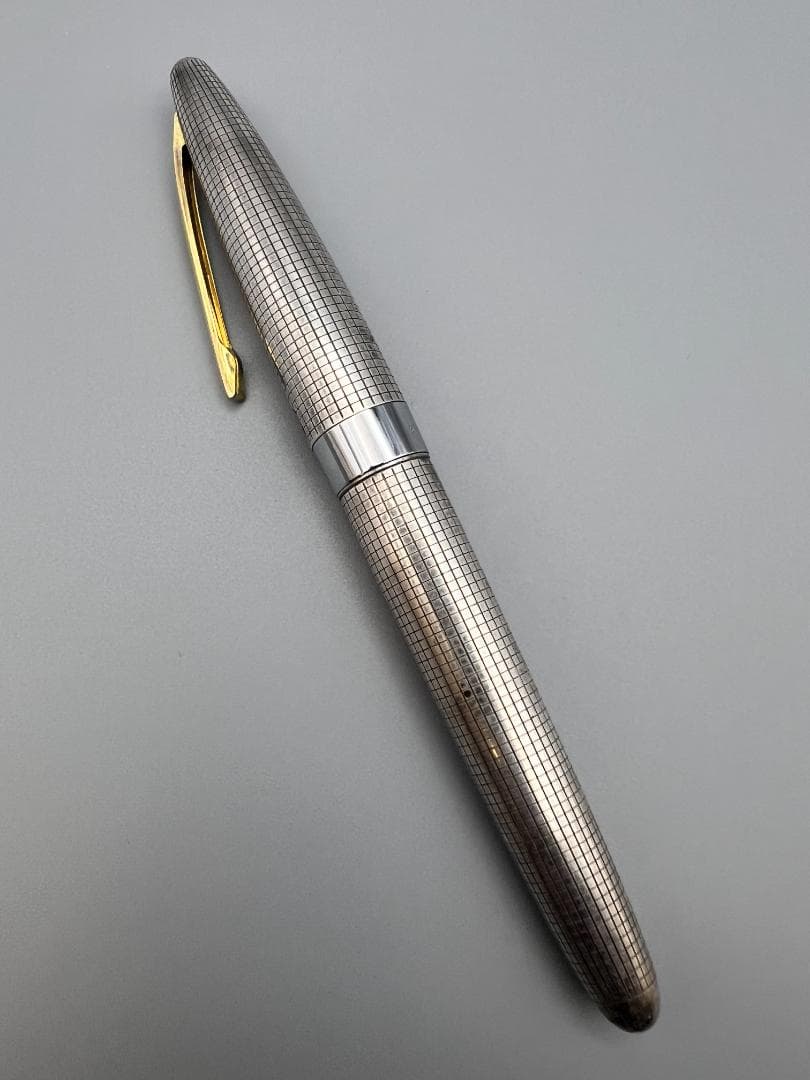 【海】パイロット スターリングシルバー 万年筆 大型ペン先/18K-750