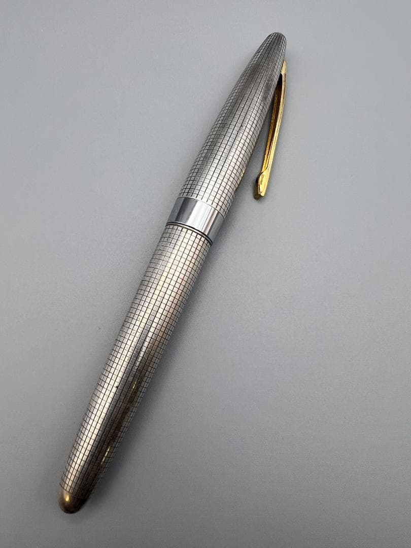 【海】パイロット スターリングシルバー 万年筆 大型ペン先/18K-750