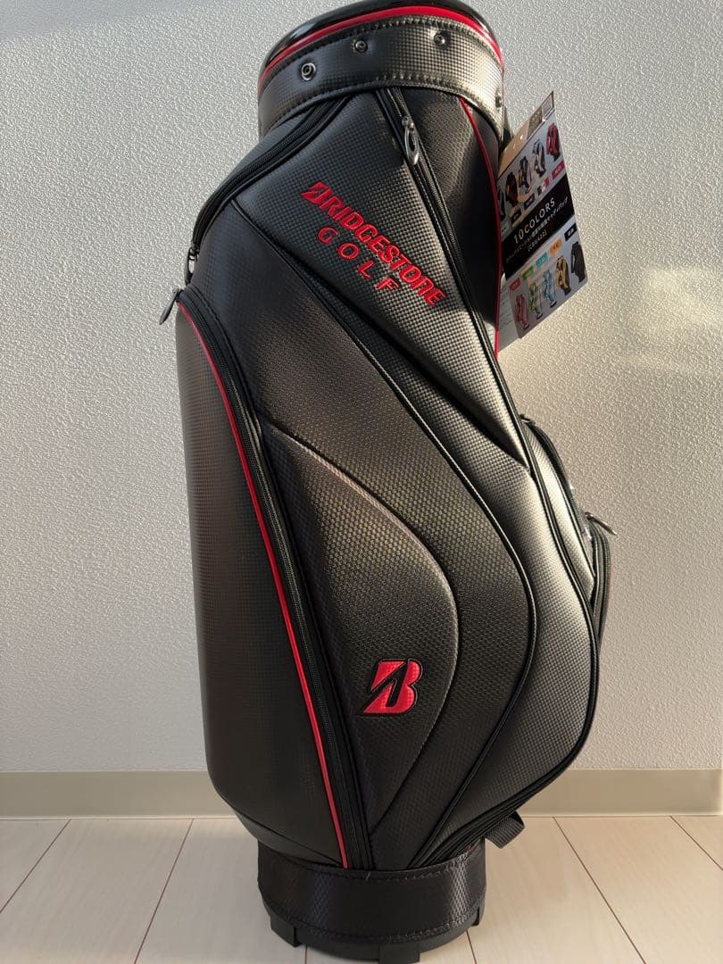 BRIDGESTONE GOLF キャディバッグ ブラック/レッド