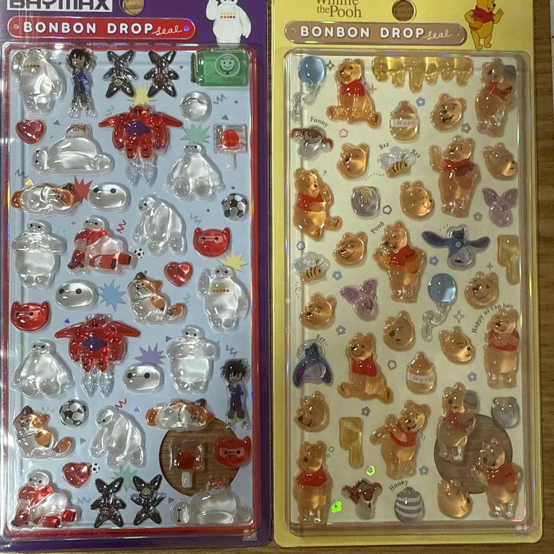 正規品 8種セット ディズニー ボンボンドロップシール コンプリート