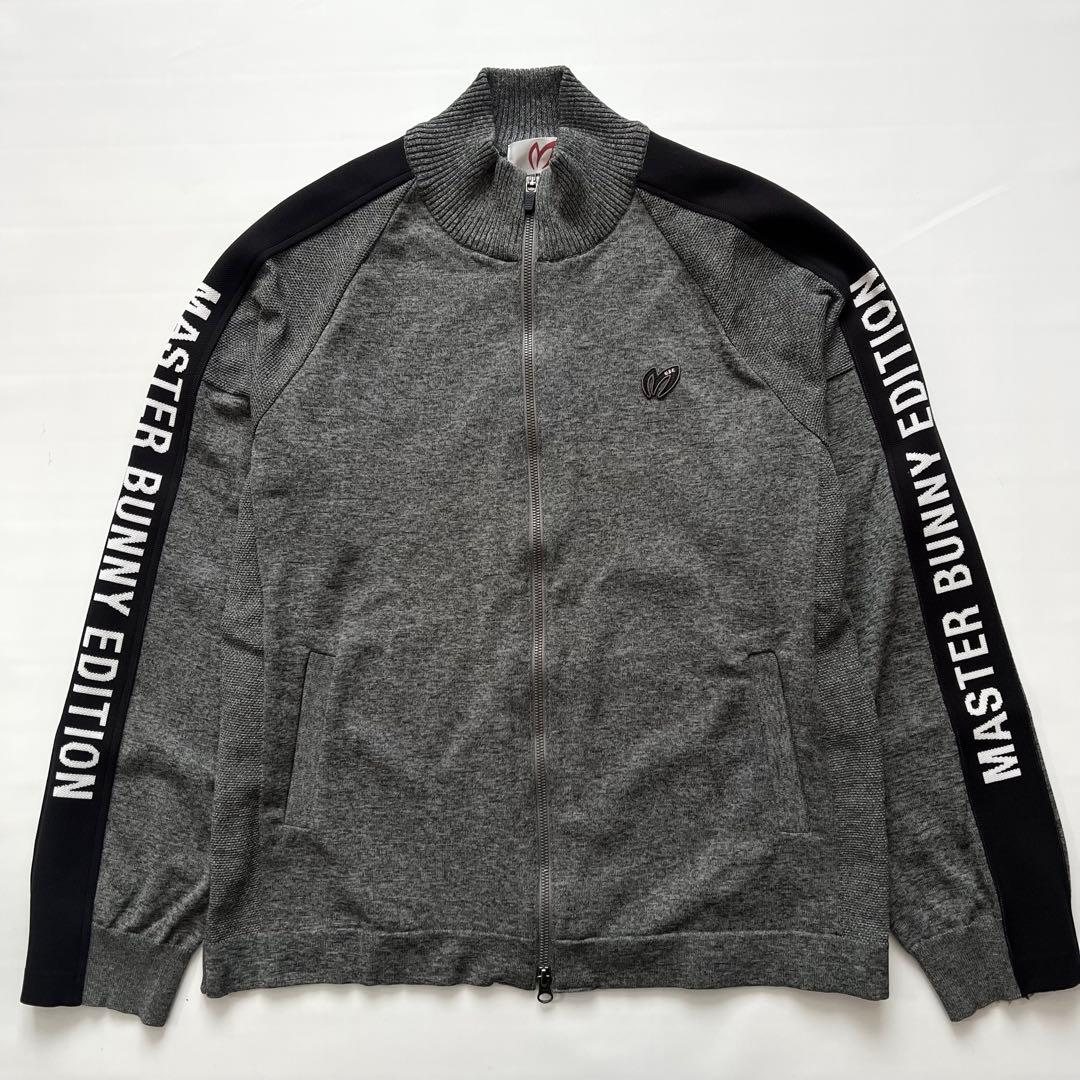 パーリーゲイツ　マスターバニー　セットアップ　サイドロゴ　メンズ　ゴルフ　グレー