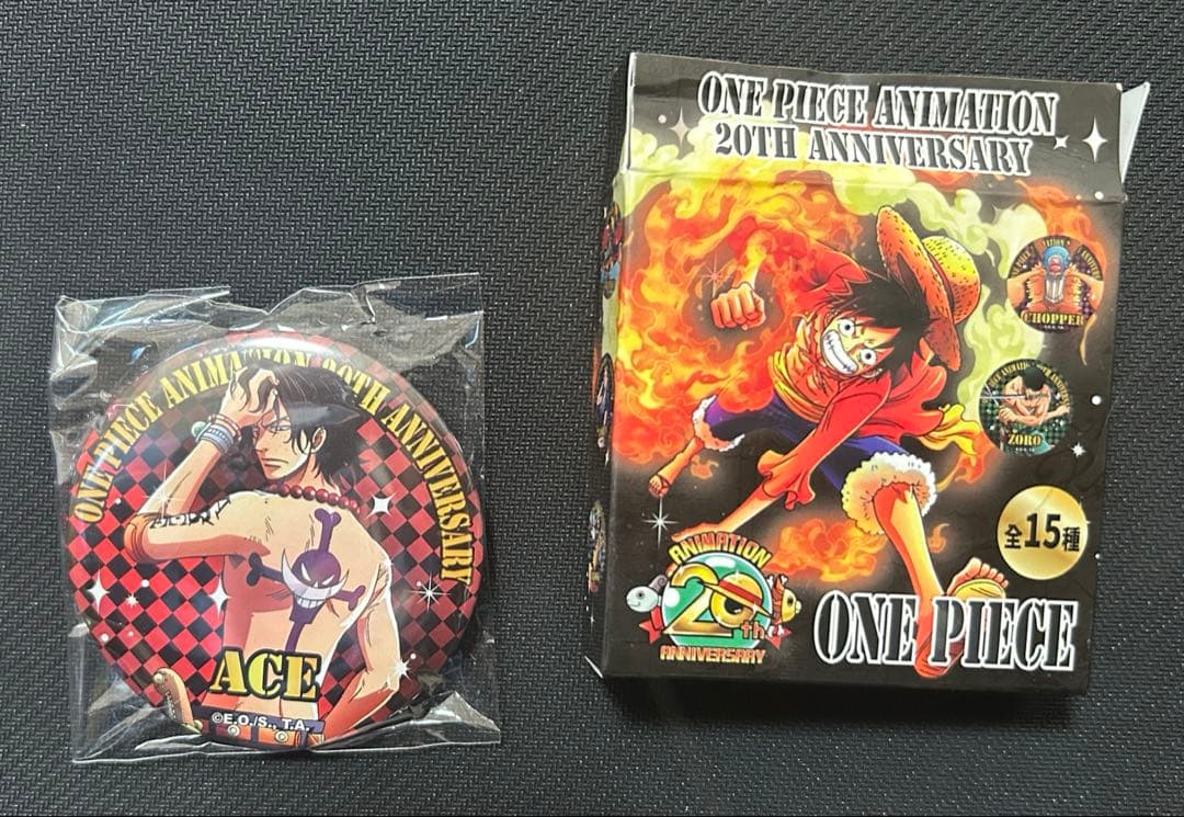 ONE PIECE 台湾限定 アニメ20周年記念缶バッジ エース