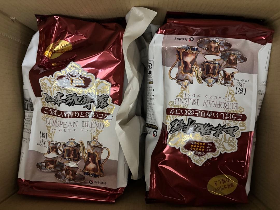 山本珈琲館 ヨーロピアンブレンド 1kg 4袋