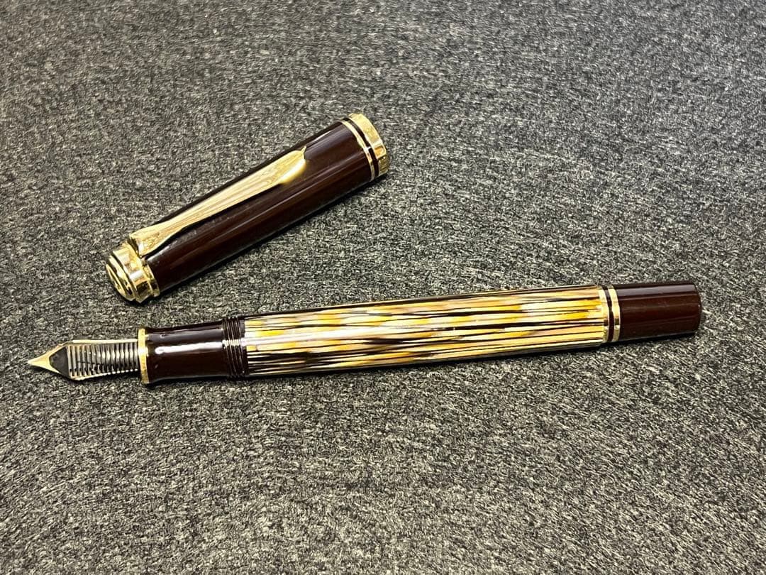 【値下げ交渉OK】【特別生産品】ペリカン スーベレーン M400 茶縞 万年筆
