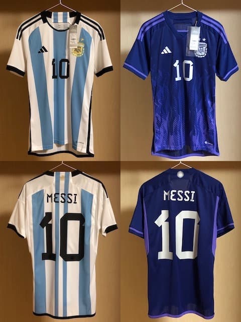 アルゼンチン代表 2022 #10 メッシ Mサイズ ユニフォーム 2枚セット