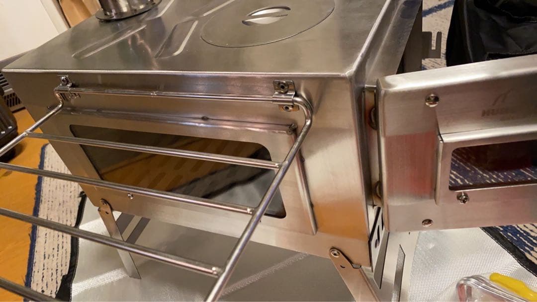 ステンレス製　薪ストーブ