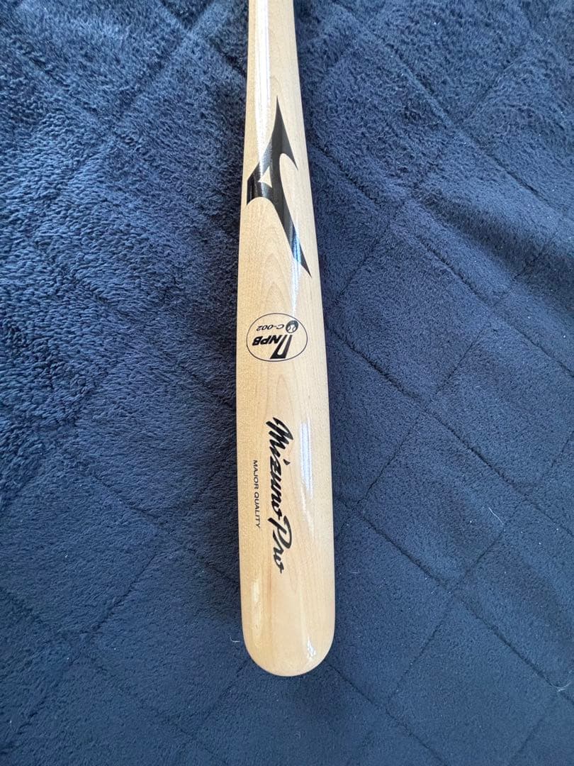 ミズノプロ硬式木製バット　D55刻印　NPBマーク入り