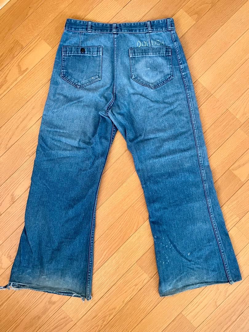 80's SEAFARER セーラー・デニム PX品U.S.NAVY ステンシル