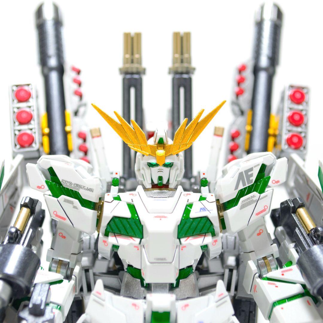 HGUC フルアーマーユニコーンガンダム 白フェネクス 塗装 完成品 バンダイ