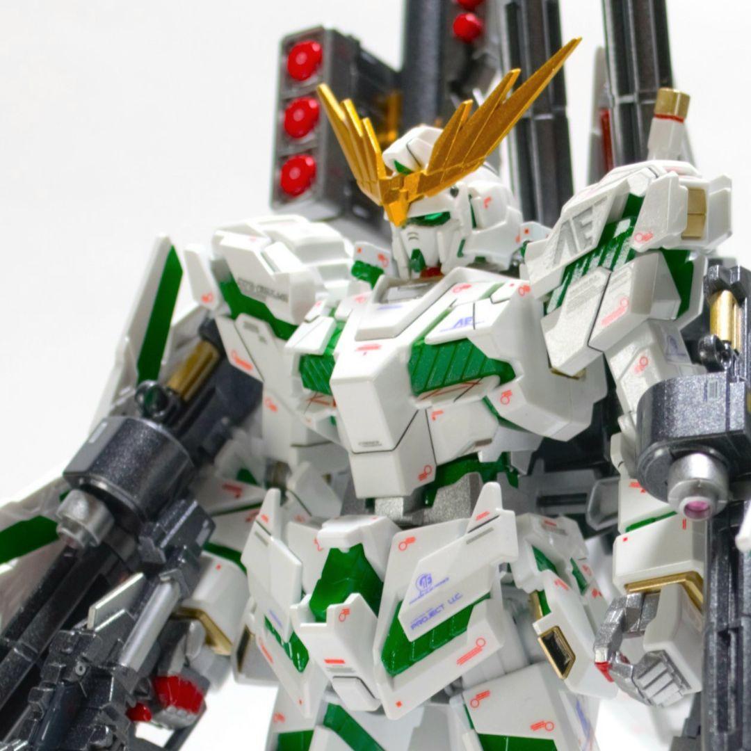 HGUC フルアーマーユニコーンガンダム 白フェネクス 塗装 完成品 バンダイ
