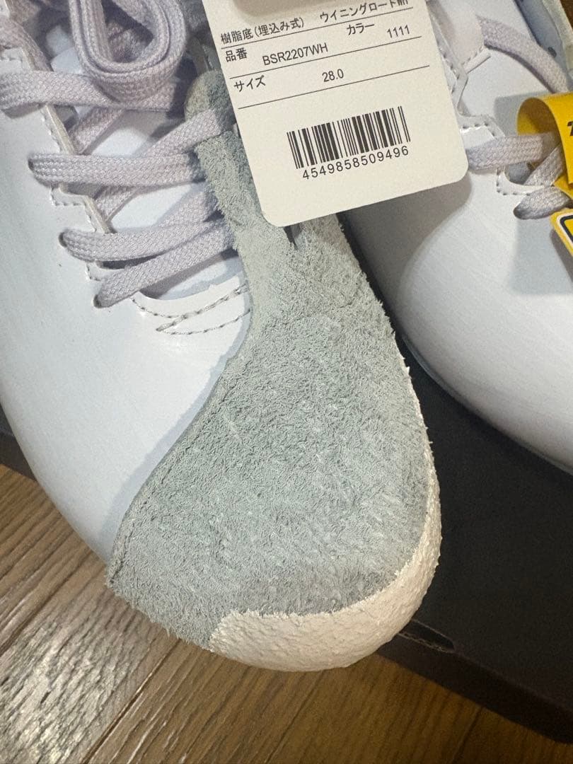 ZETT BSR2207WH28.0cm ホワイト/ホワイト ピーカバー付き