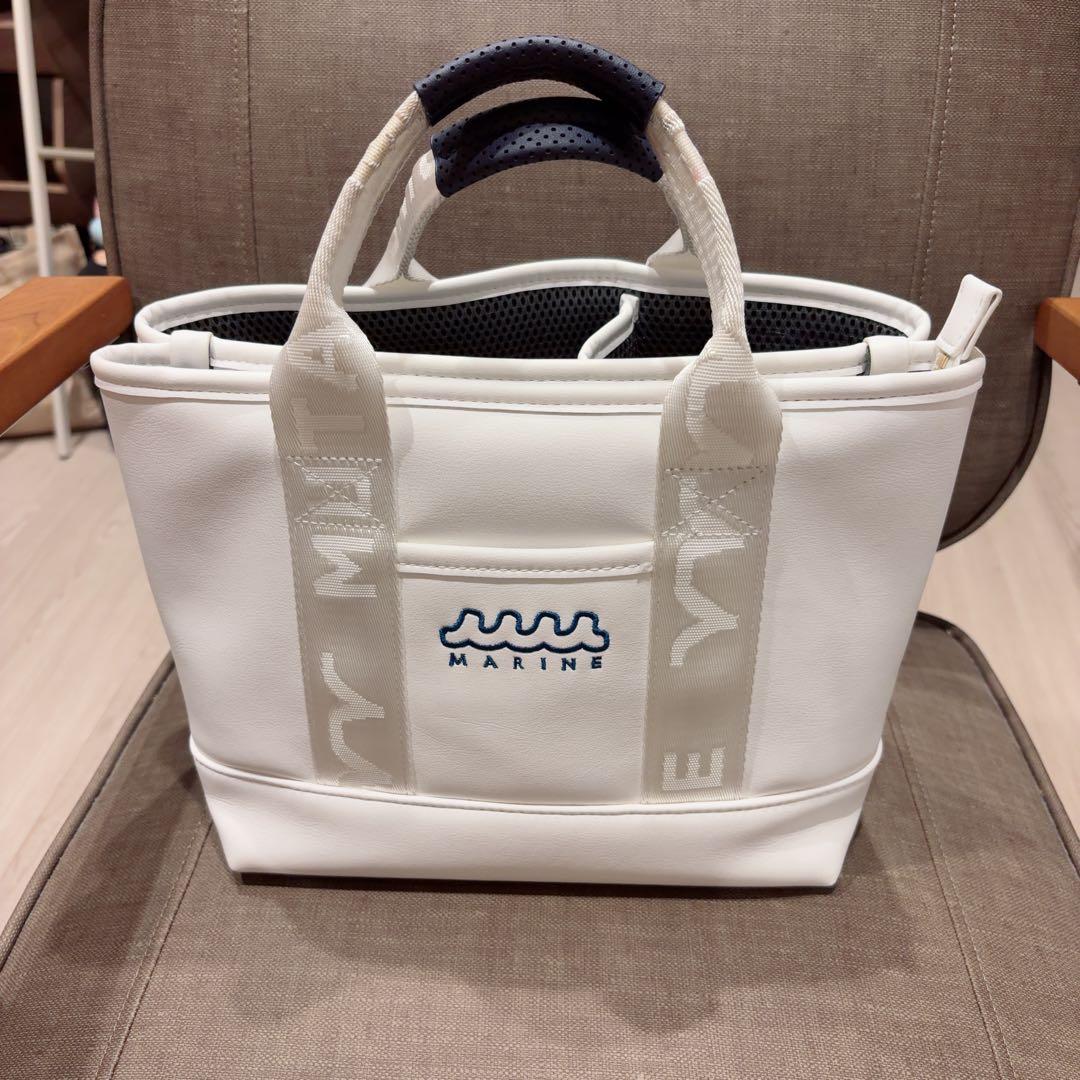 muta ムータ ホワイト ラウンドバッグ