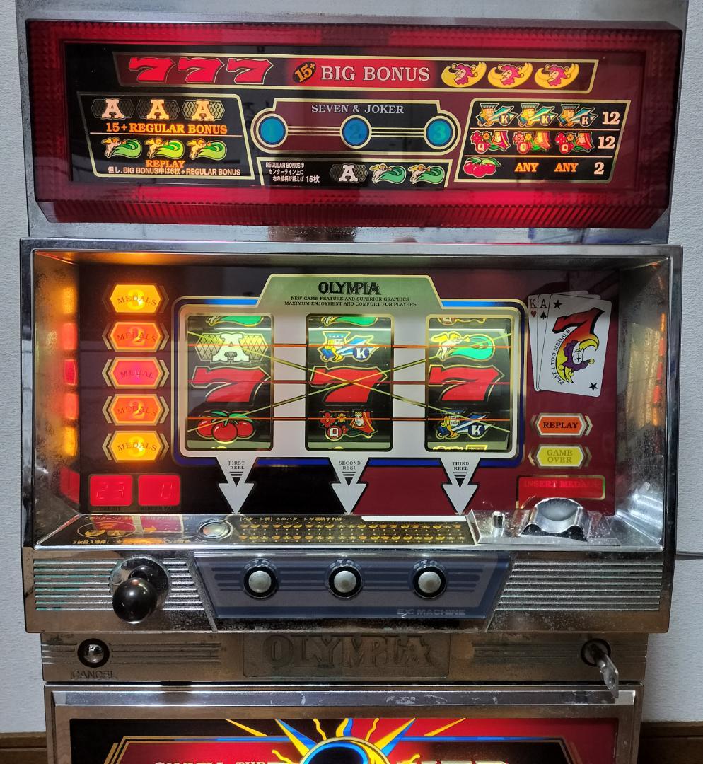 【パチスロ実機】オリンピア★ジョーカー【オートプレイ付不要機付き】４号機