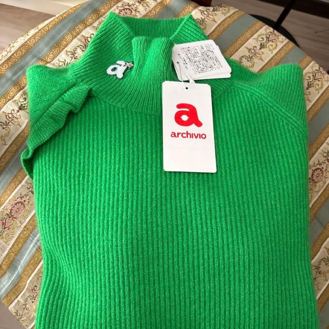 ⭐︎アルチビオ　カシミヤセーター　Ｍサイズ　グリーン　新品