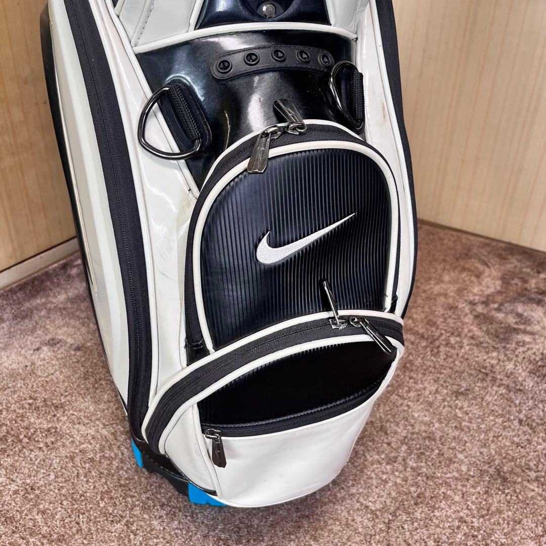 NIKEゴルフ キャディバック 5分割 白 黒 青 9.5型相当