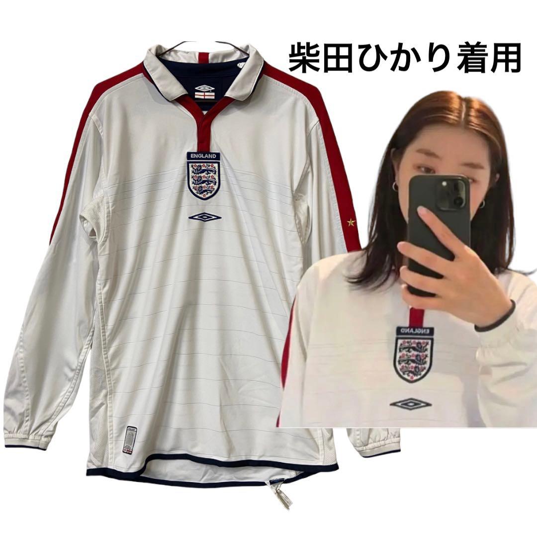 希少　umbro アンブロ　イングランド　代表　ユニフォーム　長袖　柴田　在原