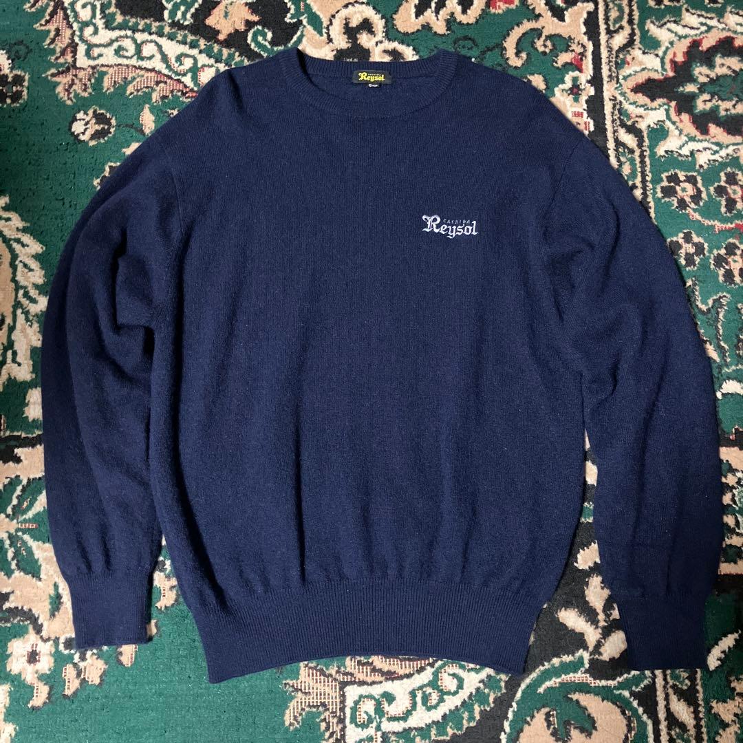 レア　柏レイソル　カシミヤ100 ニット　L セーター　ネイビー