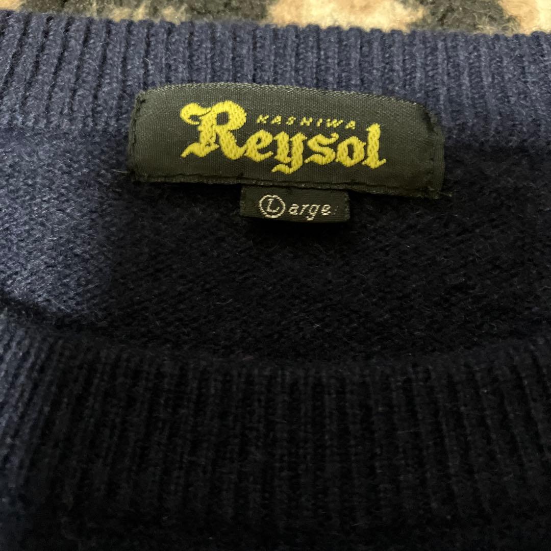 レア　柏レイソル　カシミヤ100 ニット　L セーター　ネイビー