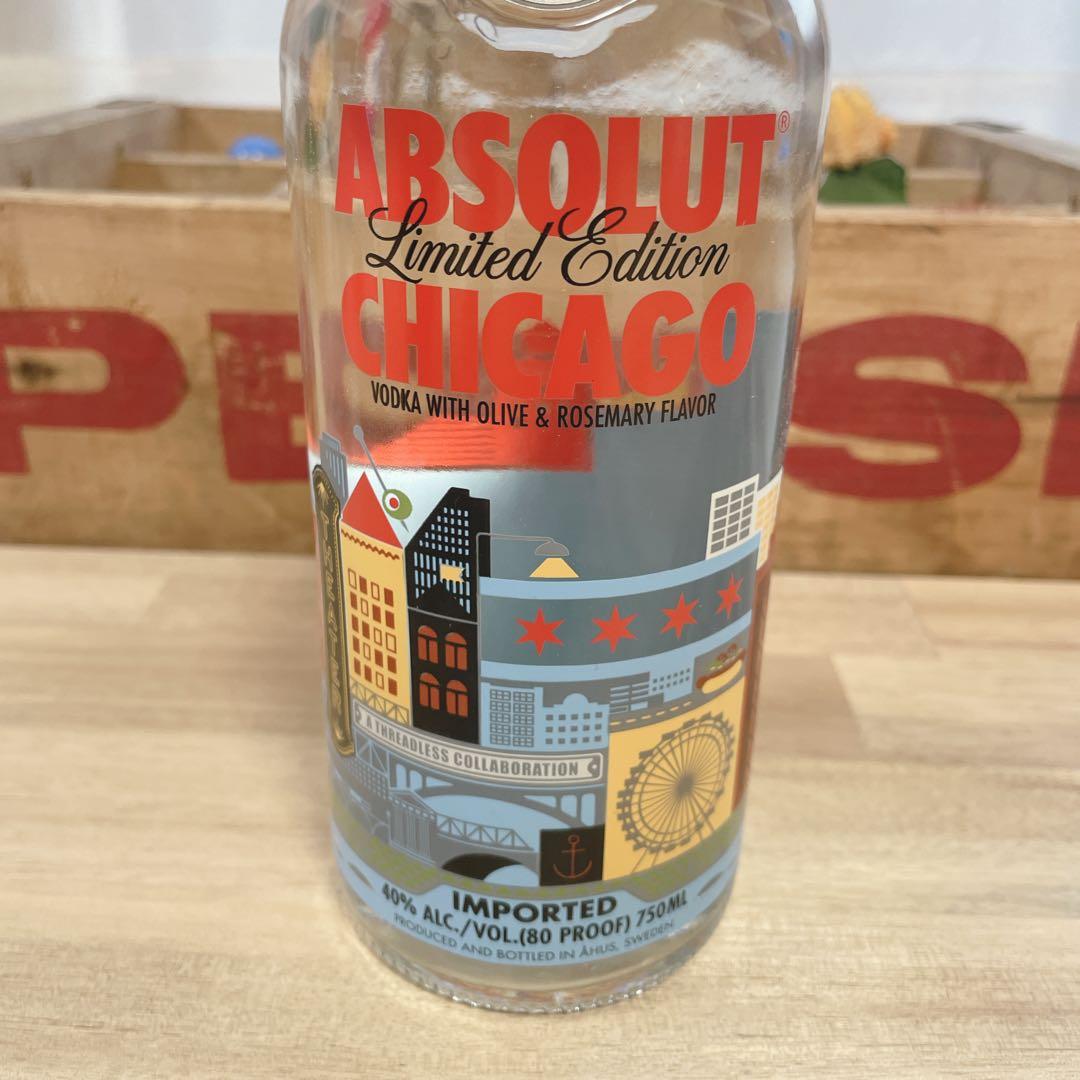 【超希少！・未開封】アブソリュート ウォッカ シカゴ 限定ボトル 限定フレーバー