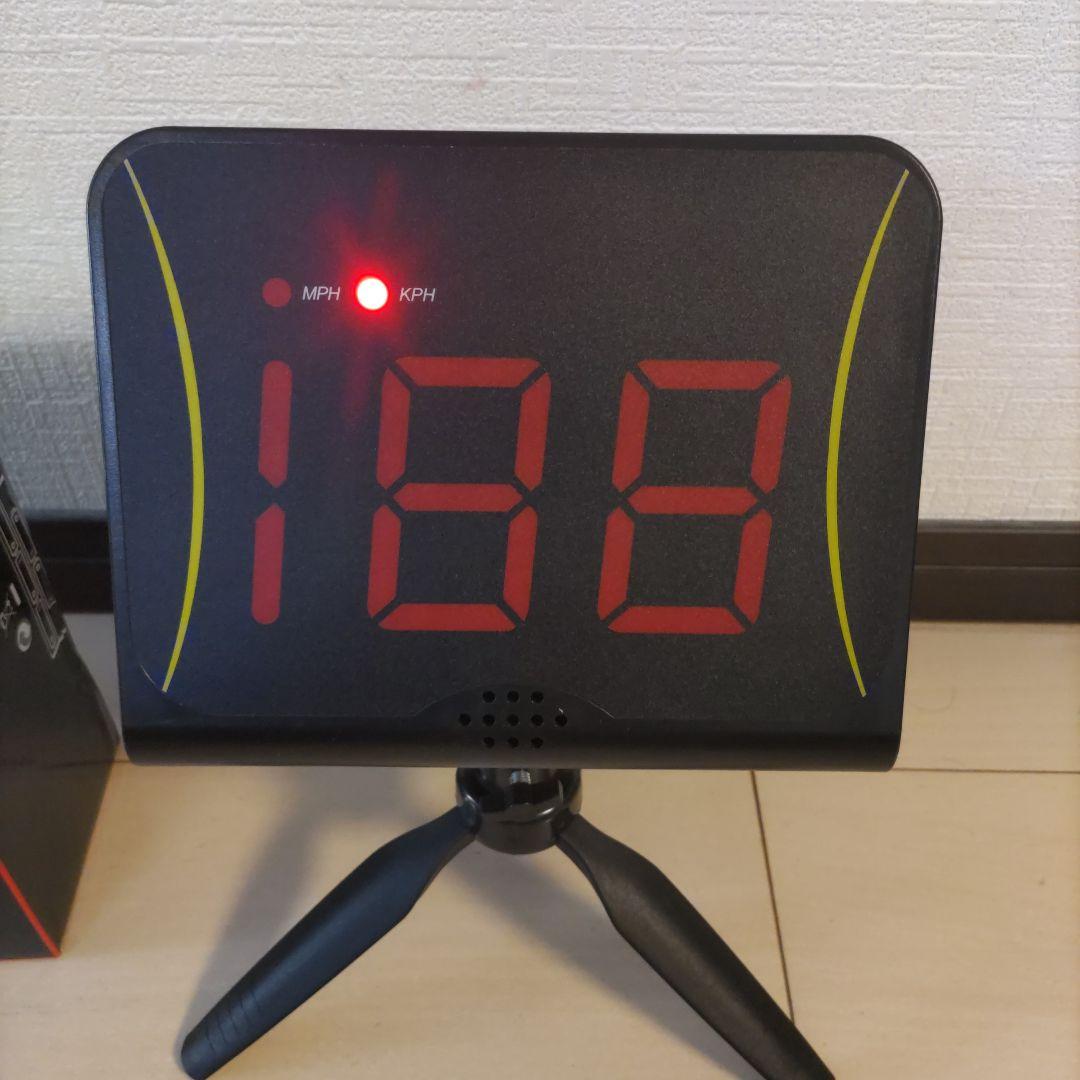 スピードガン 188 MPH/KPH表示 三脚付き
