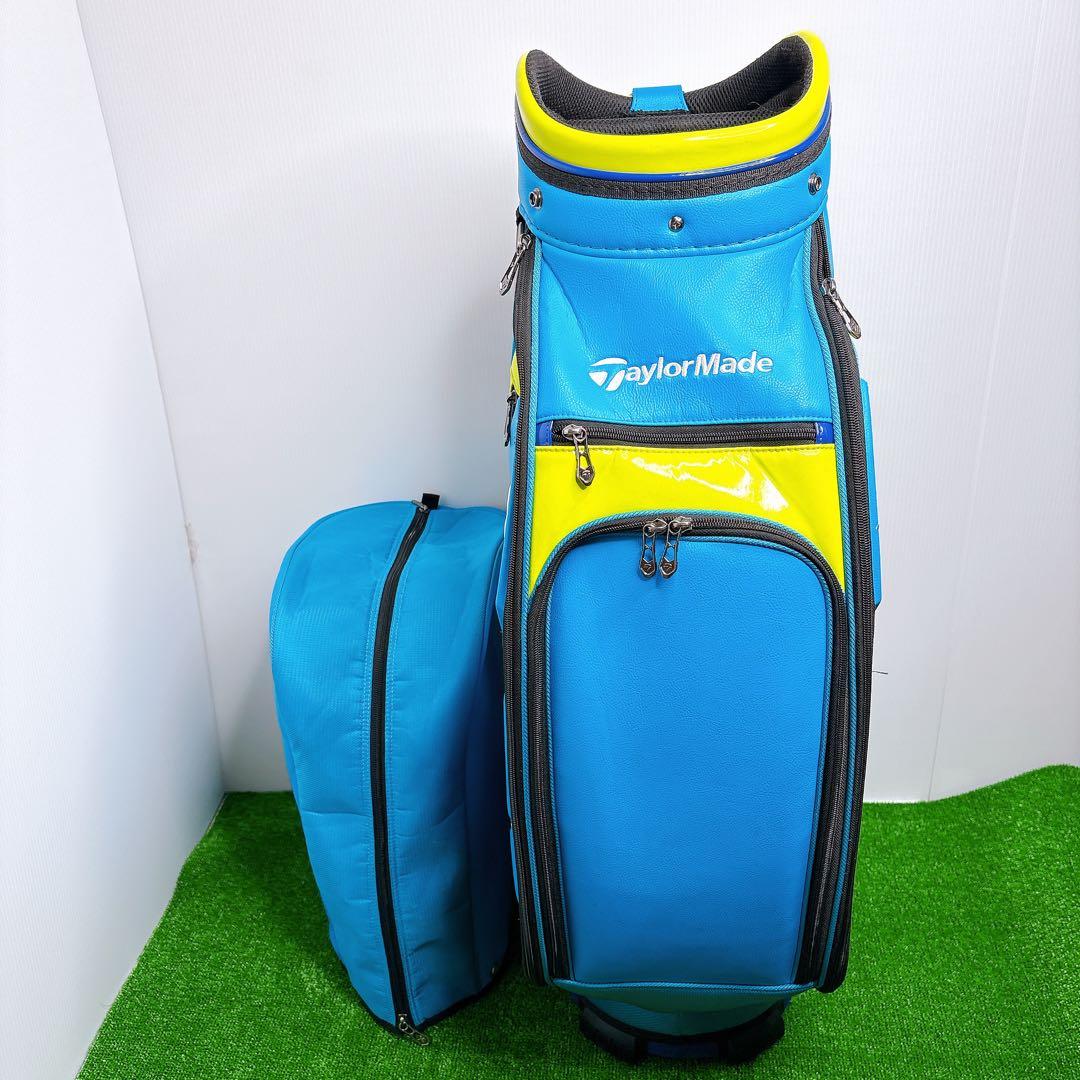 テーラーメイド　TaylorMade ブルー　カート式 キャディバッグ 9.5型