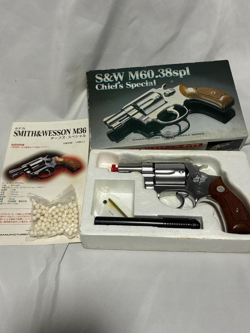 TANAKA　S&W　M60　チーフスペシャル　2インチ　ステンレスフィニッシュ