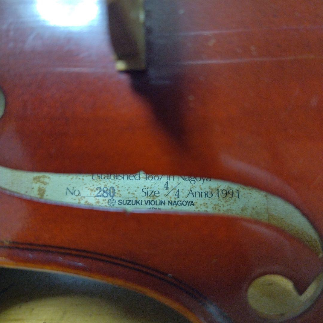 ♥大特価♥スズキバイオリン4/4 NO．280♥弓、ケース、松脂付き