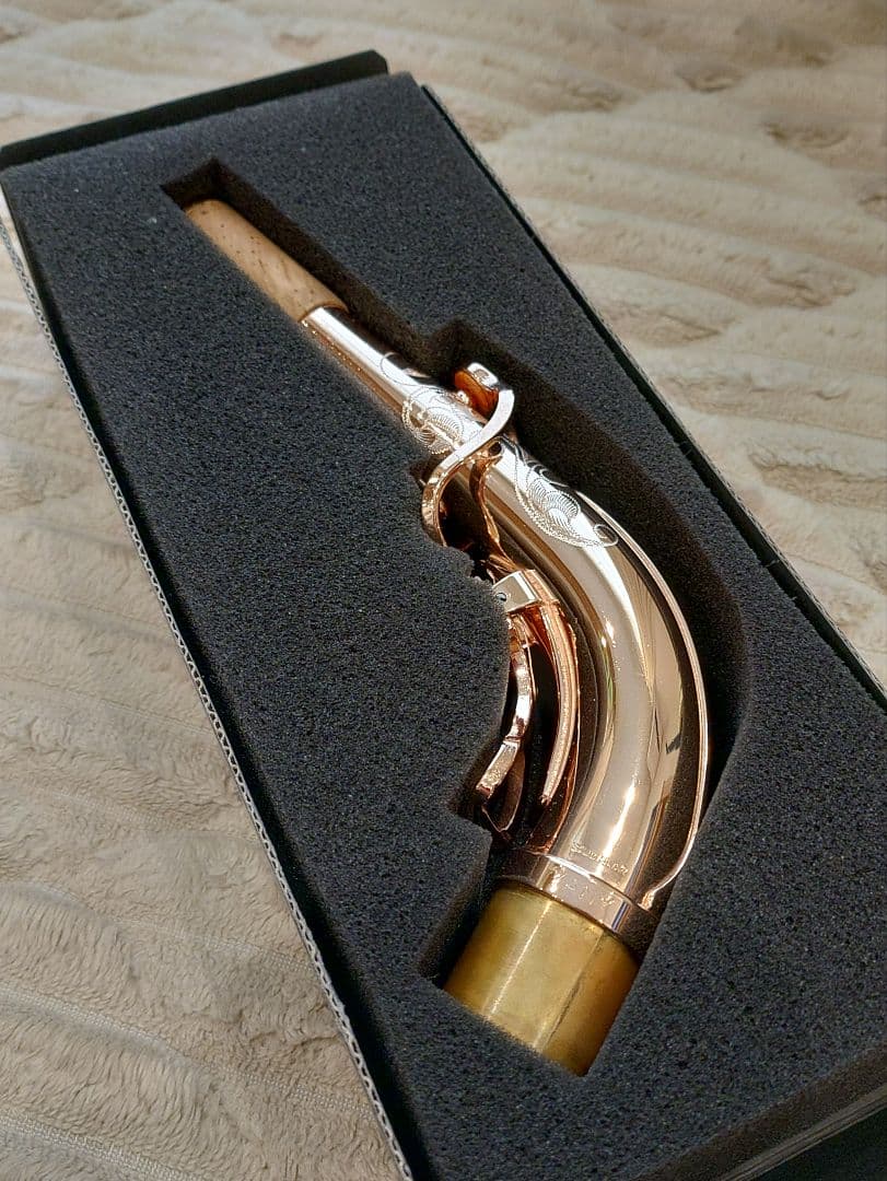 ヤナギサワアルトサックス用ネック　AW3 PGP 総銀製