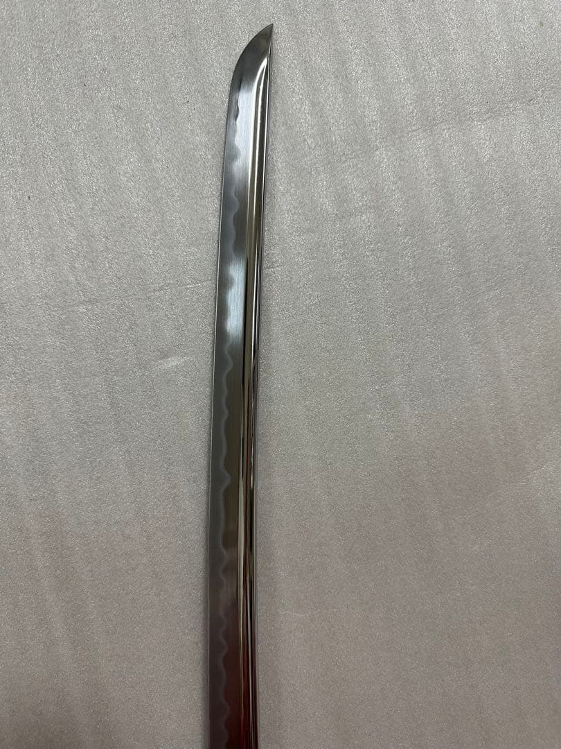 美品模造刀　樋入り刀身 打刀 黑鞘　コスプレ 鞘付き長さ約105cm