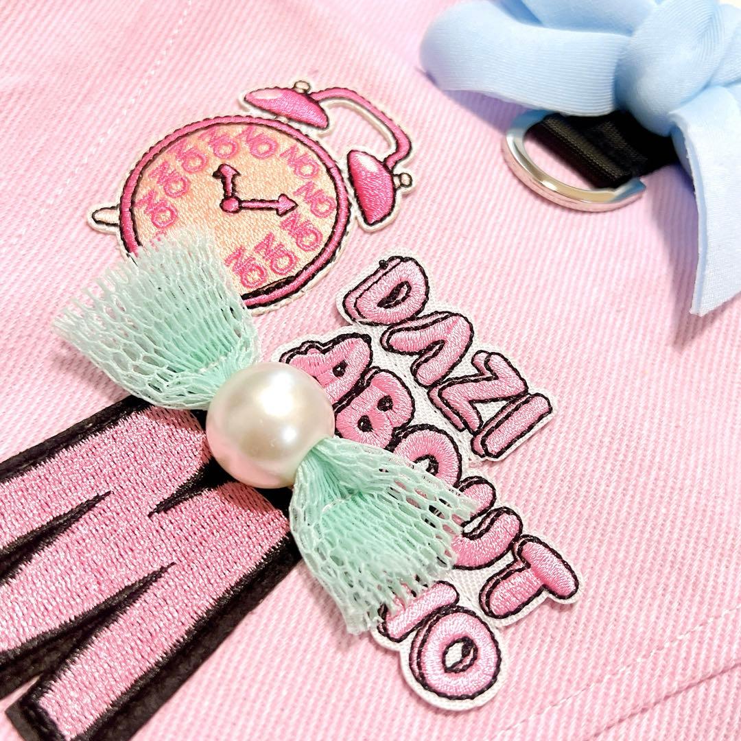 犬用 ハーネス リード デニム ベスト 犬服 小型犬 ピンク