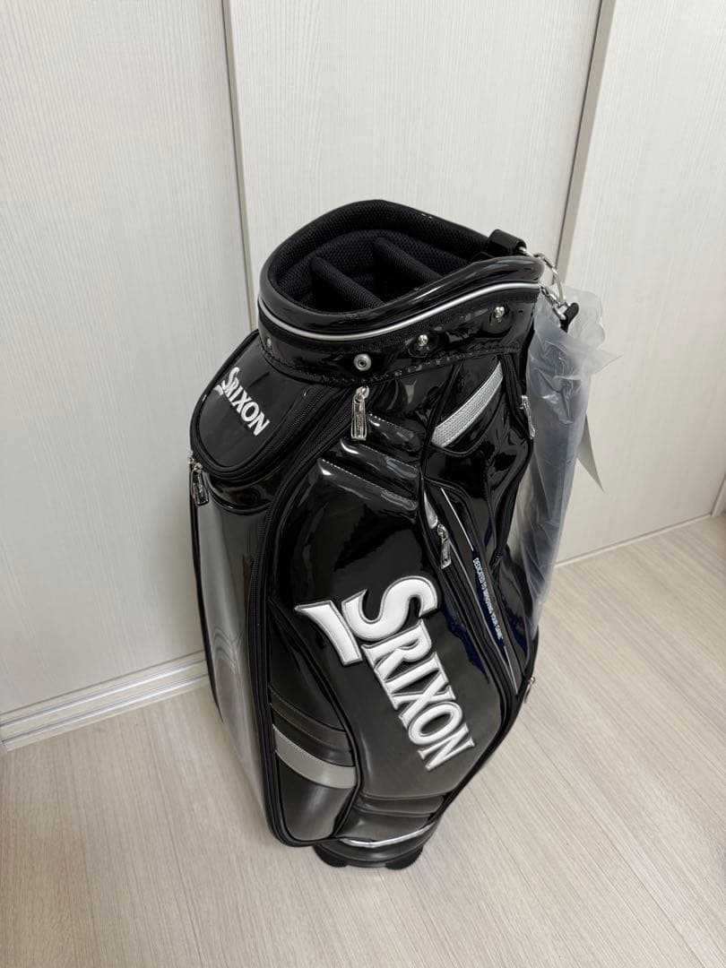 SRIXON キャディバッグ ブラック 光沢仕上げ
