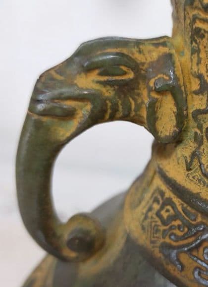 エレガント!! 高岡銅器 銅製花器　（工芸品）