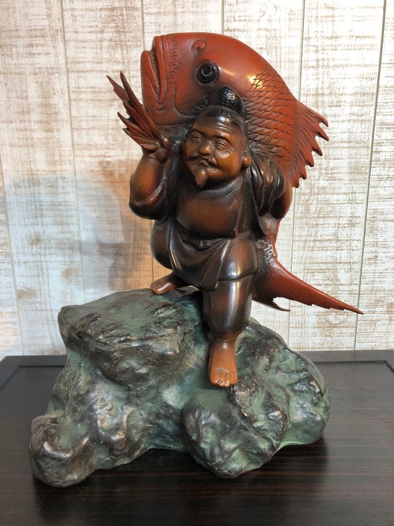 恵比寿様像　商売繁盛　家運隆盛　大漁満足　ご利益　幸運　金運　七福神