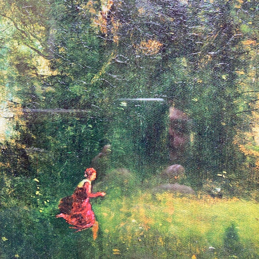 コロー「朝、 ニンフの踊り」 複製絵画 32×41CM額縁41.5×50.5CM