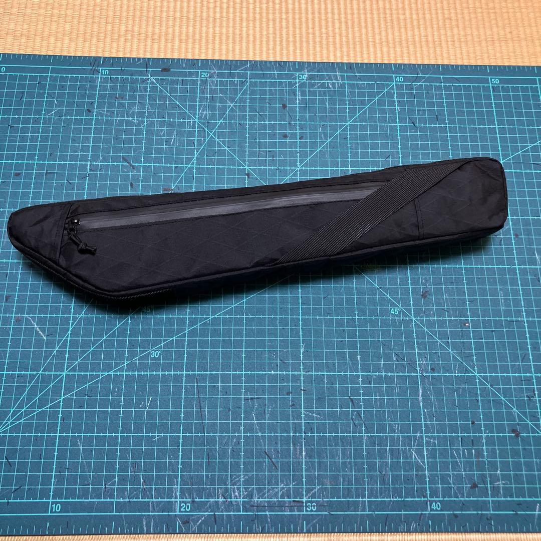 ハンドメイド　フレームバッグ　x-pac ブラック　42cm