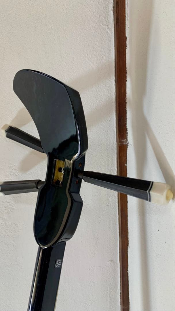 三線 沖縄 両面蛇皮 表側強化二重張り カラクイ1本弦2本新品交換