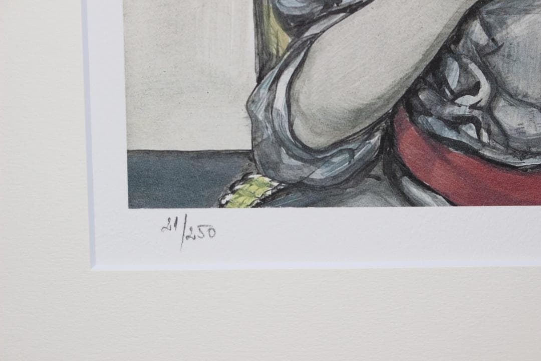 藤田嗣治 エスタンプリトグラフ「少女」 21/250