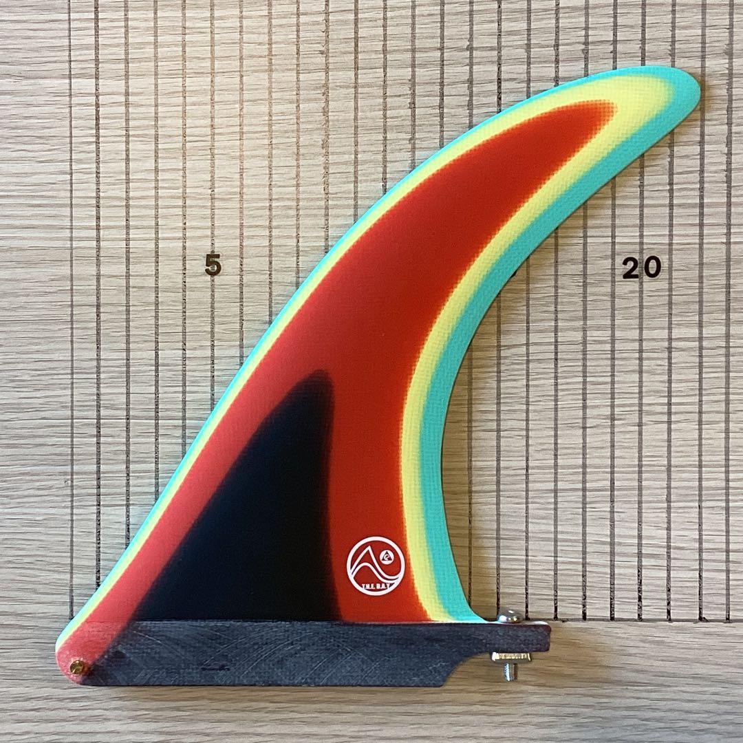 新品未使用シングルフィン7.5インチ　レッド×ブラック スクリュー付き