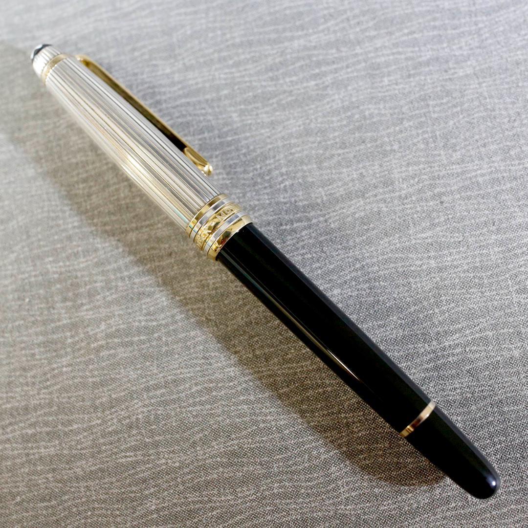 【美品】モンブラン ローラーボール １６３１ ソリテール ドゥエ シルバー９２５