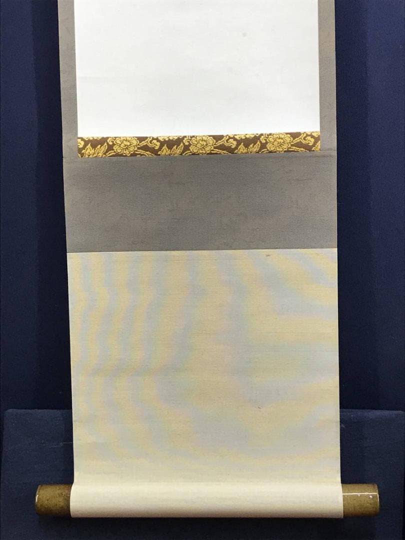 作者不詳/水仙俳句/花図/掛軸/名家伝来/AD-338