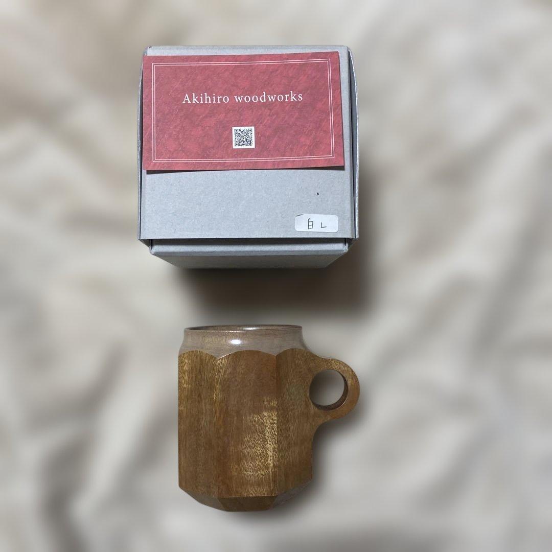 アキヒロウッドワークス　ブルーボトルコーヒーコラボ　白漆ジンカップL