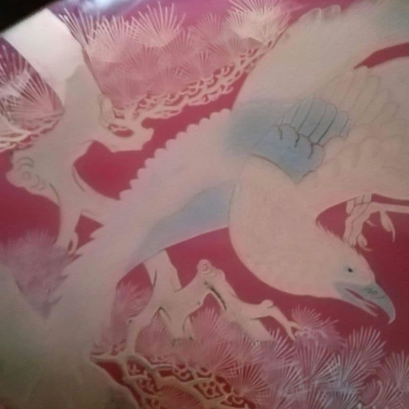 漆工芸　朱漆　金蒔絵　木盃⑦　江戸から明治時代　七組盃のひとつ